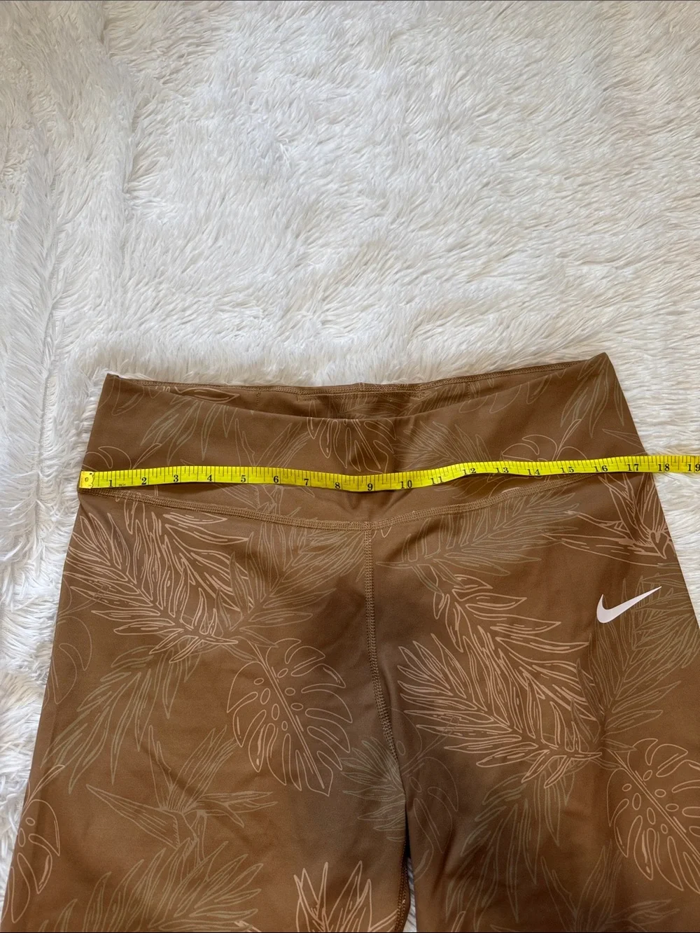 Nike Dri-Fit Biker Shorts Tropical Leaves Print Size XXL